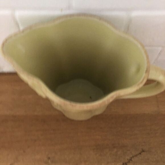 Casafina Casa Stone Madeira Harvest Dijon Yellow CREAMER Portuguese Stoneware 4” - Picture 3 of 6